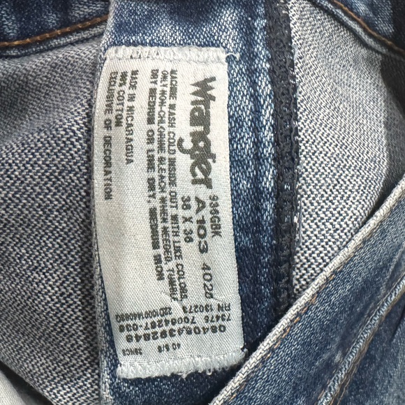 Men’s 936GBK wrangler jeans 38x36 - Picture 3 of 3